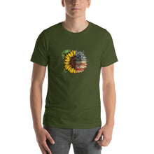 Load image into Gallery viewer, sunflower american flag pattern
